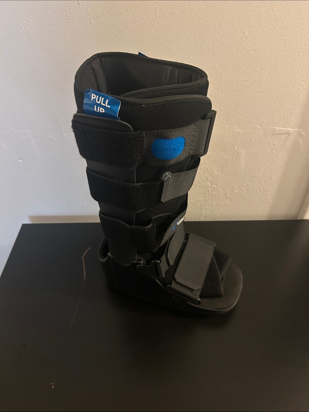 Stabilizing Medical Walking Boot - Black with Blue Accent